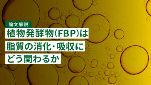 【論文解説】植物発酵物（FBP）に含まれるEV様ナノ粒子は体重増加や脂質の消化・吸収にどう関わるか｜マウスで調べた研究